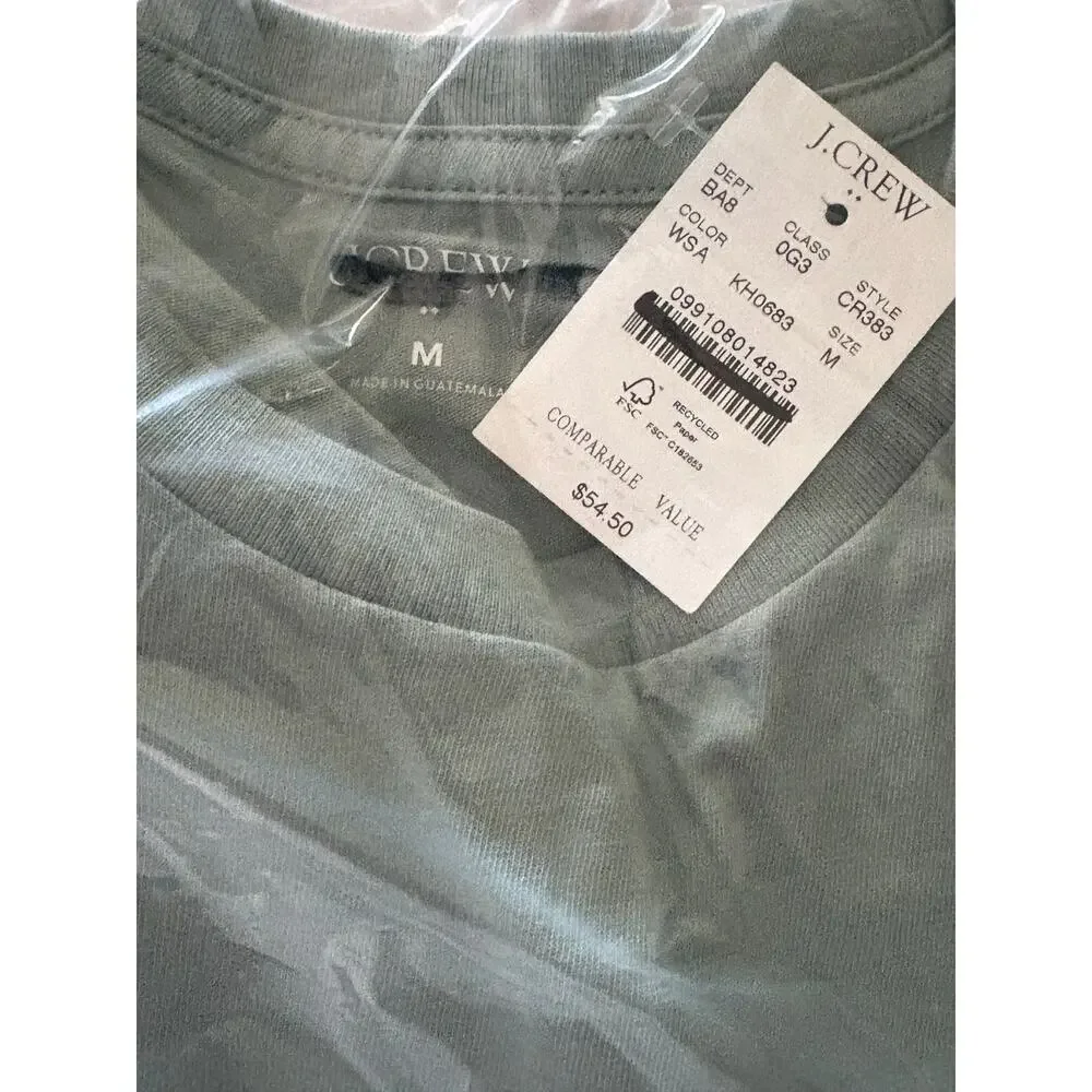 J Crew Mens Golf Landscape T Shirt M Sage Green NWT Tee Shirt T CR383 J.Crew
